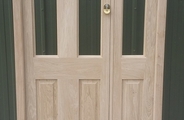 Oak curved door set