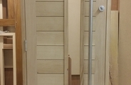 Solid oak door with espagnolette locking system