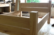 Oak bed frame