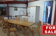 Solid oak table and chairs for sale 4800