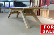Solid oak table in construction no2