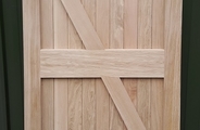 Oak gate with tongue and groove boards