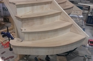 Oak staircase with mdf risers no2