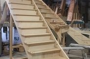 Oak staircase with mdf risers no3