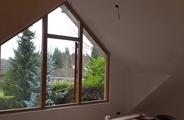 Oak window with glazed panels no2